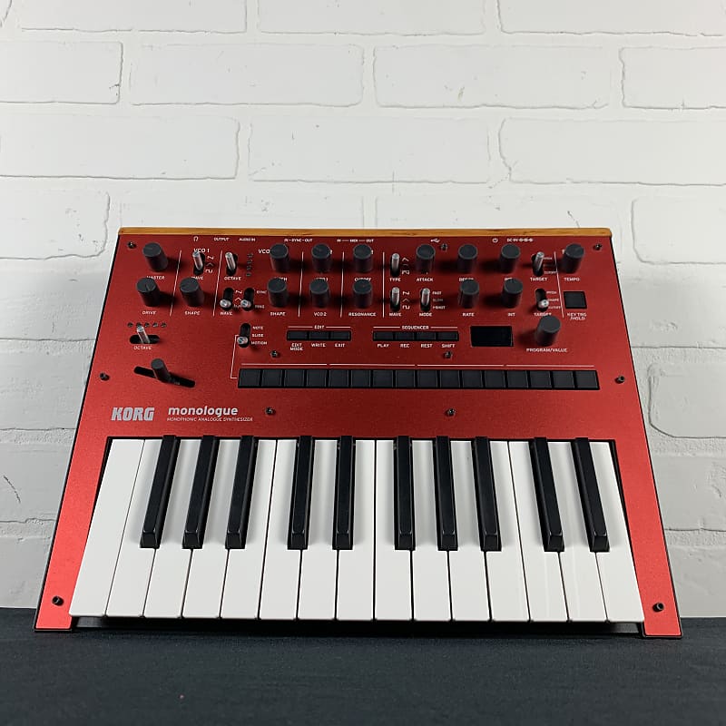 Korg Monologue Monophonic Analog Synthesizer Red