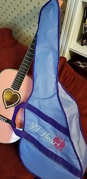 JJ Heart JJC-HRTKIT-PPK Acoustic Guitar With Gig Bag | Reverb