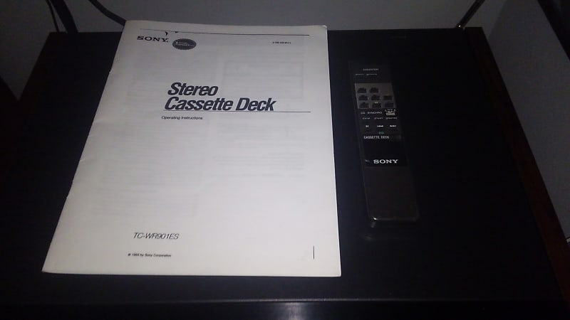 Sony TC WR901ES in original box w/manual & remote