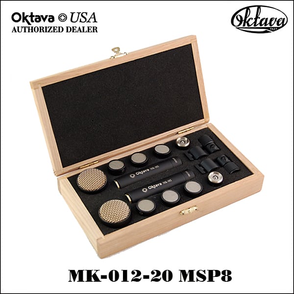 Oktava MK-012-20 MSP8 Multi Capsule Microphone Kit 2024 Black - Brand New - Wood Storage Case image 1