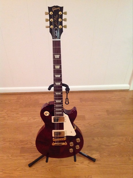 2016 Gibson Les Paul Studio Studio T 2016 Wine Red/Gold Hardware