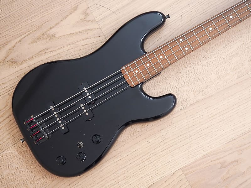 1984 Fender P-J Bass, Jazz Bass Special Model PJ555 Black, Japan JV