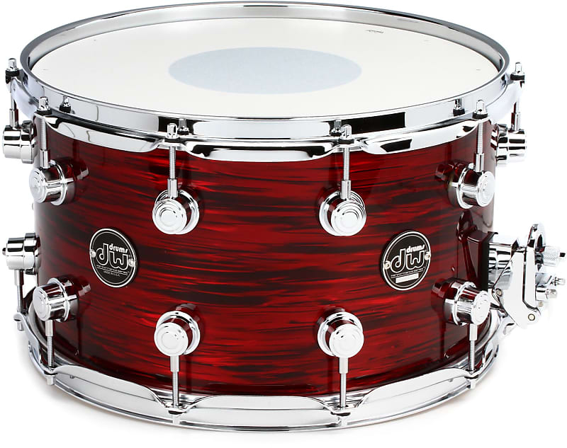 DW Performance Series Snare Drum - 8-inch x 14-inch - Antique Ruby Oyster image 1