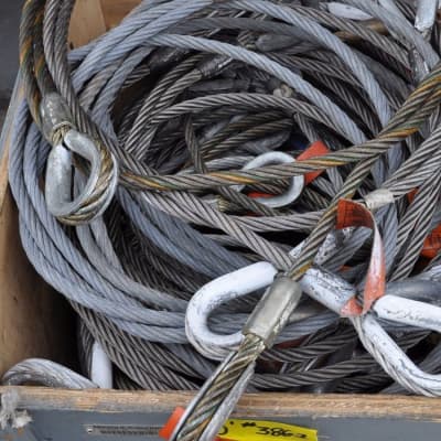Wire Sling Rope Cable 1/2" x 10ft 5000 Vertical 3800 Choker 10,200 Basket *ONE* image 6