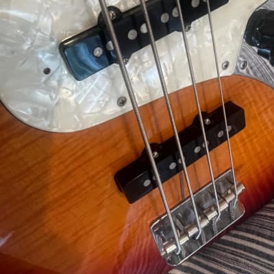 Fender Foto Flame Jazz Bass 1995 - 1996 - Natural for sale