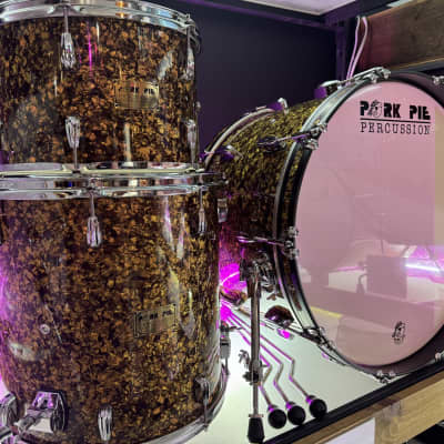 Pork Pie Percussion 3-Piece Custom Drum Set in Root Beer Pearl image 6