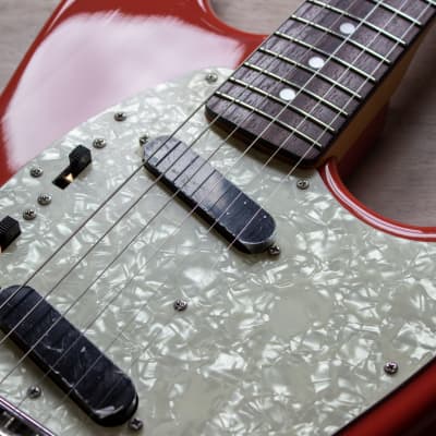 🇯🇵 Fender Mustang Reissue Competition MIJ Japan Fiesta Red 2007-2010 MG-73 CO FRD image 8