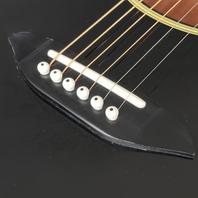 1985 Tokai Japan TEA-60D Electric Acoustic Guitar (Black) image 3