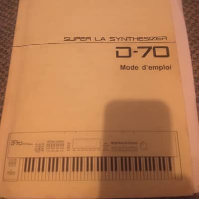 Roland D-70 user Manual in french 1990