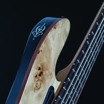 Michael Kelly Guitar Co. Custom Collection Element 5R Burl Electric Bass image 6