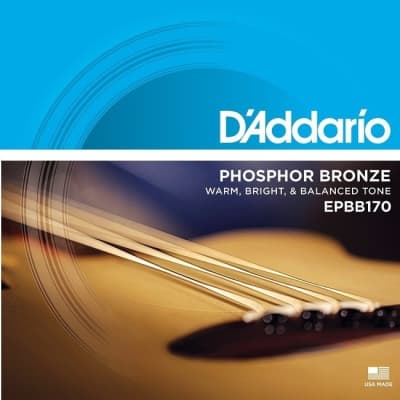 D'Addario EPBB170 Phosphor Bronze Acoustic Bass Strings Long Scale 45-100 image 1