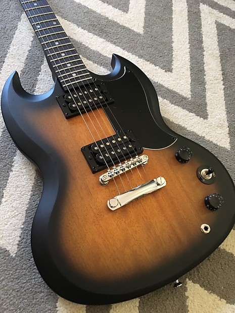 G.W最終セール！！Epiphone「SG Special 」2017 Epiphone SG Special Vintage Edition Ebony Guitar Warnfinish