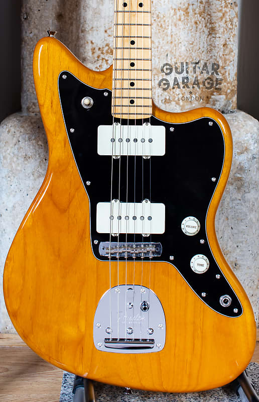 2020 Fender Japan Jazzmaster Hybrid II Vintage Natural Amber satin maple  neck offset guitar - stunning MIJ!