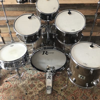 Rogers Londoner Six Drum Set in New Mahogany Shell Pack image 2