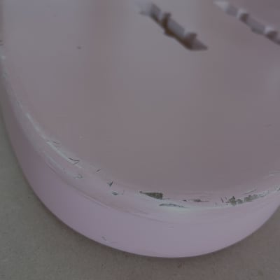 Alder JazzBass Style Body Shell Pink Relic NItro Finish image 5
