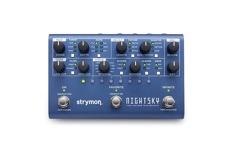 Strymon NightSky Time-Warped Reverberator Reverb Effects Pedal
