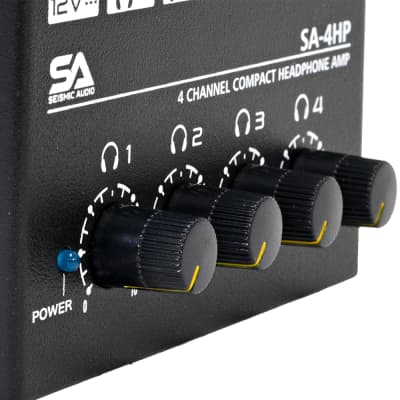 Seismic Audio - SA-4HP - 4 Channel Professional Audio Stereo Headphone Amplifier image 4