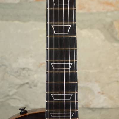 PATRICK JAMES EGGLE Macon Single Cut - RedWood 1 Piece with Ebony Parts - Double Stained and Burst image 9