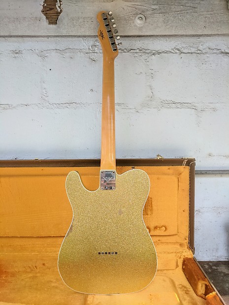 Fender Custom Shop 1960 RI Tele Relic Double Bound Gold Sparkle