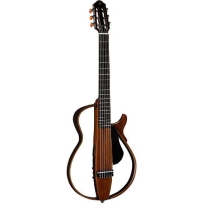 Yamaha SLG200N Nylon String Silent Acoustic Electric Portable Guitar in Natural image 3