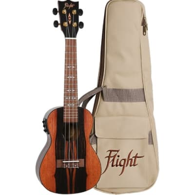 UKULELE CONCERTO  FLIGHT DUC46EQ Electro-acoustic  With Bag for sale