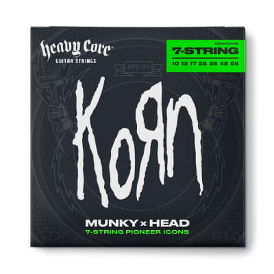 Dunlop Heavy Core® Korn Electric Guitar Strings;  7-String gauges 10-65 image 1