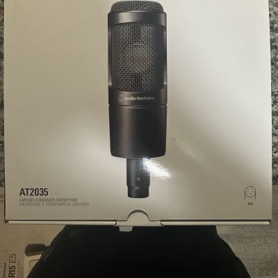 Audio-Technica AT2035 Large Diaphragm Cardioid Condenser Microphone 2010s - Black image 3