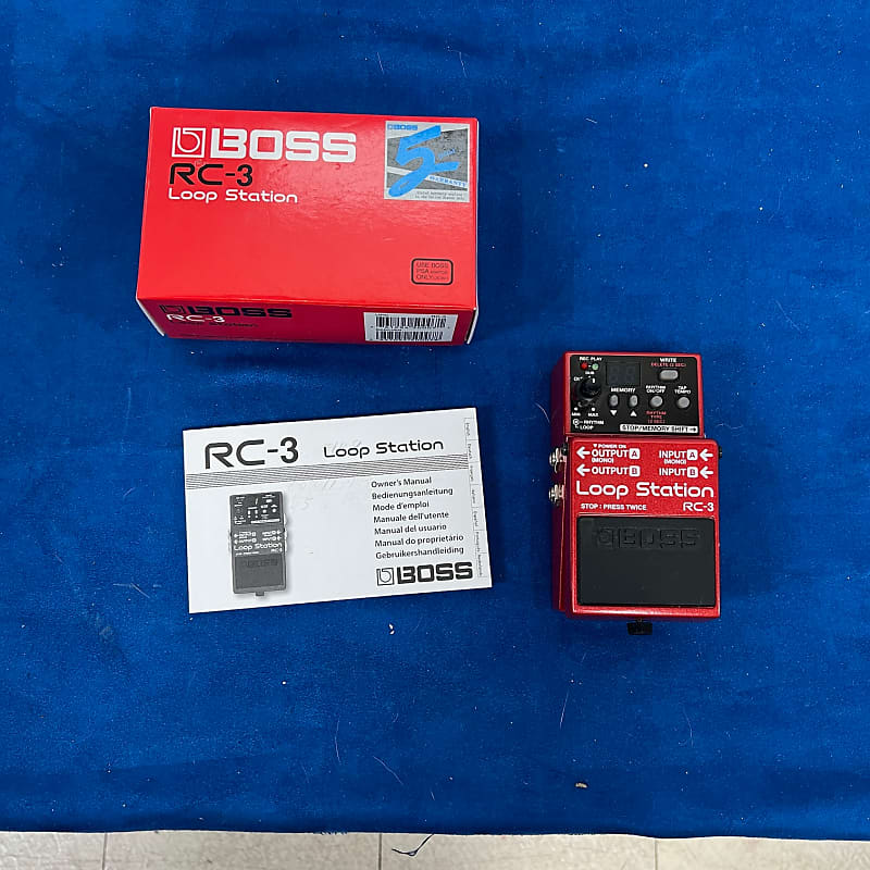 Used Boss RC-3 Loop Station Guitar Pedal with Original Box and
