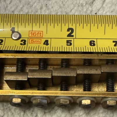 Alembic Stars Guitars Brass bridge [1 screw 1 washer 1 nut missing] image 10