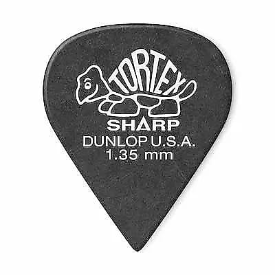 Dunlop 412R135 Tortex Sharp 1.35mm Guitar Picks (72-Pack) image 1