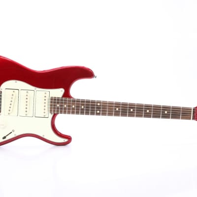 Mercurio Red Strat Stratocaster Electric Guitar Interchangeable Pickups #50809 image 5