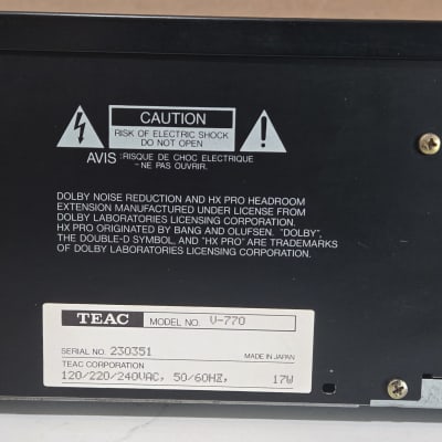 Teac V-770 1986-1987 - Black | Reverb