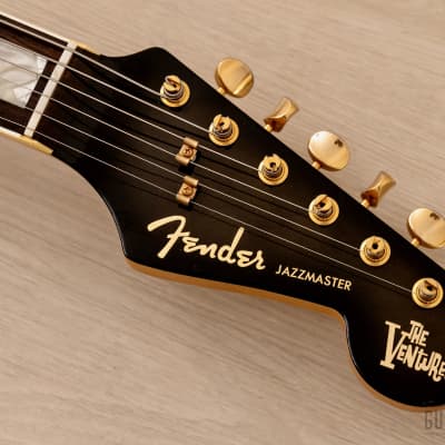 1997 Fender Jazzmaster Ventures Signature JM-165VR Midnight Black, 100% Original w/ USA Pickup & Case, Japan MIJ image 4