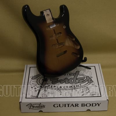 099-8003-700 Genuine Fender Alder Sunburst Stratocaster Body w/ Vintage Bridge