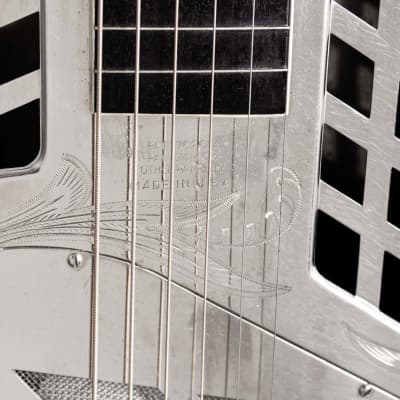 National  Style 3 Tricone Squareneck Resophonic Guitar (1931), ser. #2396, original black hard shell case. image 16