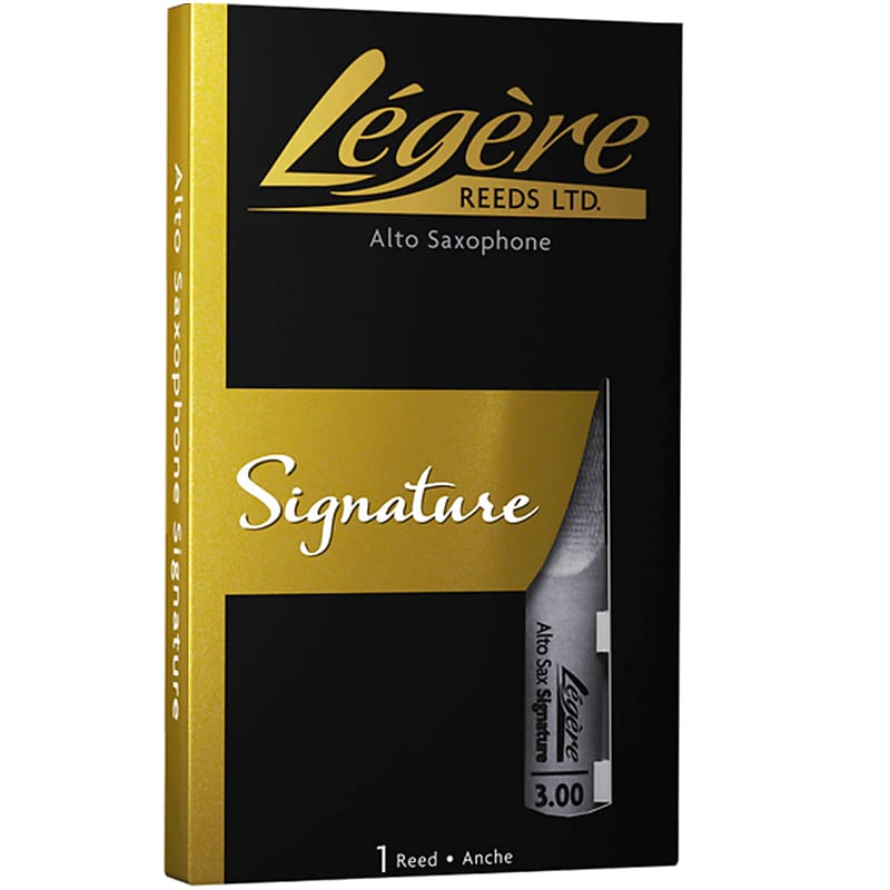 Legere Alto Saxophone Reed, Signature, Strength 3.00 Reverb