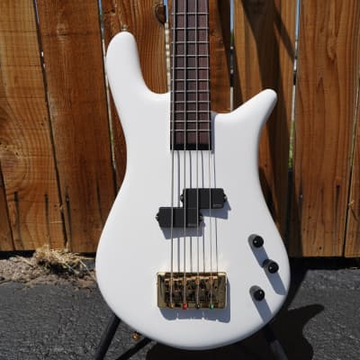 Spector Euro4 Ian Hill Signature 50th Anniversary White 4-String Electric Bass w/ Gig Bag (2022) image 6