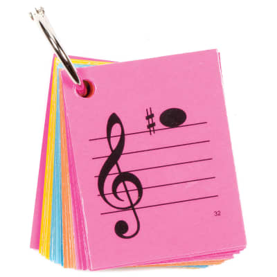 Notes & Strings Notes & Strings Viola 3rd Position 2"X2.5" Mini-On-A-Ring Size Laminated Flashcards image 2