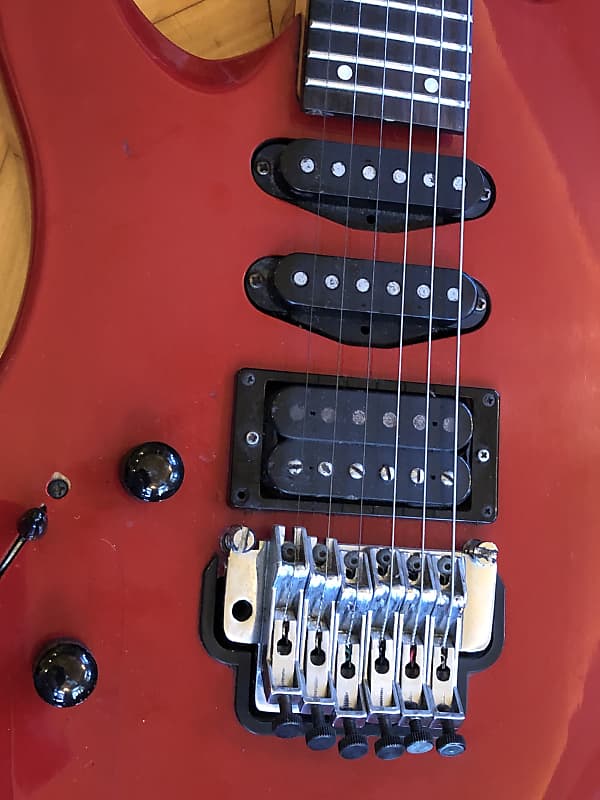VINTAGE ORIGINAL 1980s Yamaha RGX 312 RED Left Handed Lefty