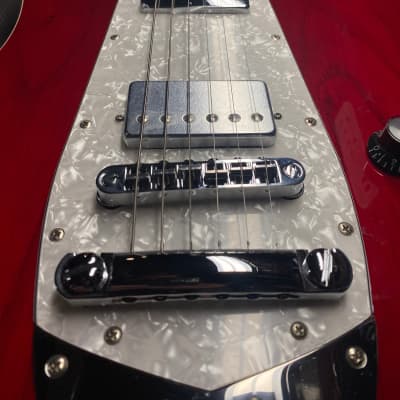 Tagima Jet Blues Rocker Deep Red Electric Guitar image 4
