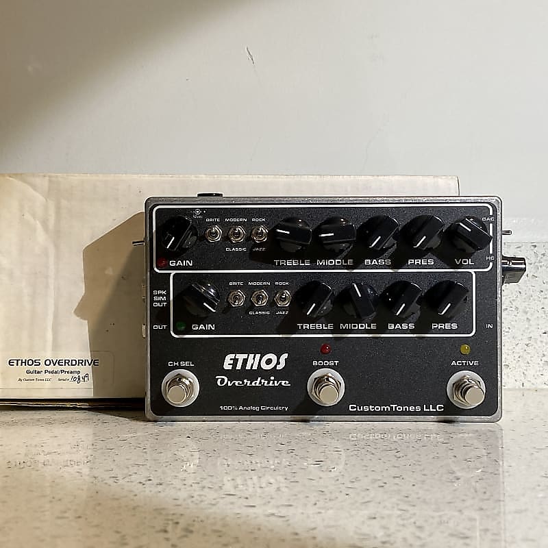ギター CUSTOM TONES ETHOS Overdrive Custom Tone Ethos Overdrive Preamp | Delicious Audio