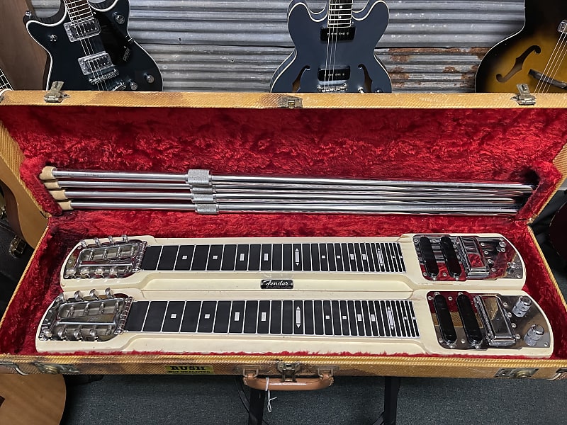 Fender Double 8 Stringmaster Lap Steel 1954 White | Reverb