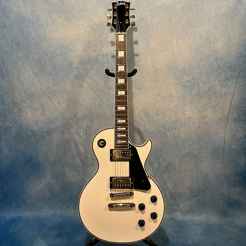 Burny RLC 55 2011 White Les Paul Custom | Reverb