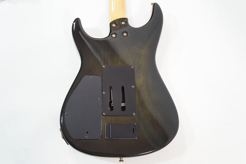 Fernandes FR-95S Transparent Black Gold FRT FULL MODE FER SUSTAINER ASH  BODY Deluxe | Reverb