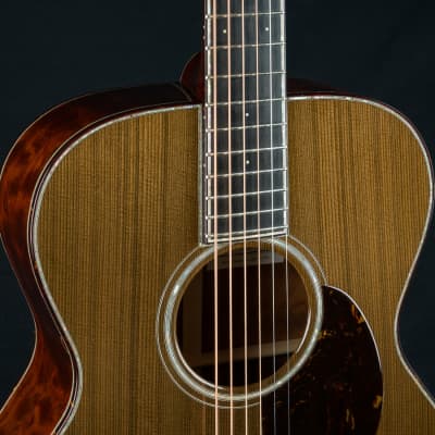 Santa Cruz OM-45 Renaissance Cedar and ‘The Tree’ Mahogany Custom with Japanese Awabi Pearl NEW image 7