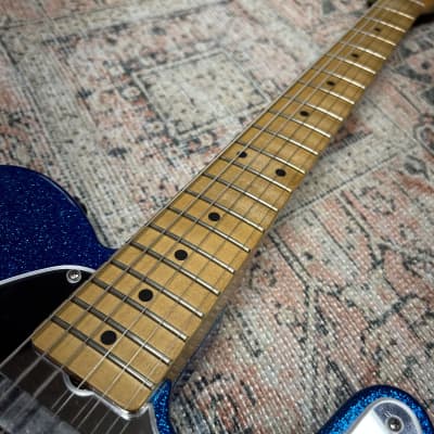 Fender J Mascis Signature Telecaster Bottle Rocket Blue Flake W/ Gigbag image 6