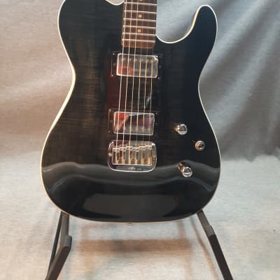G&L Tribute ASAT DELUXE ‘CARVED TOP’ Trans Black image 1