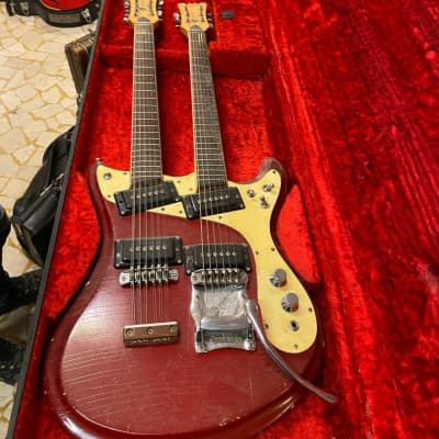 Mosrite Joe Maphis Double-neck 1966 - Candy Apple Red image 2
