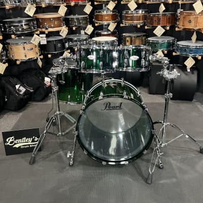*Limited Edition* Pearl Crystal Beat Acrylic 10/12/16/22" Drum Set Kit in Emerald Glass #754 image 5