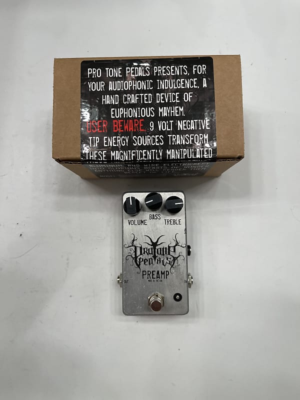Pro Tone Pedals Preamp Made In The USA Protone Guitar Effect Pedal + Box image 1